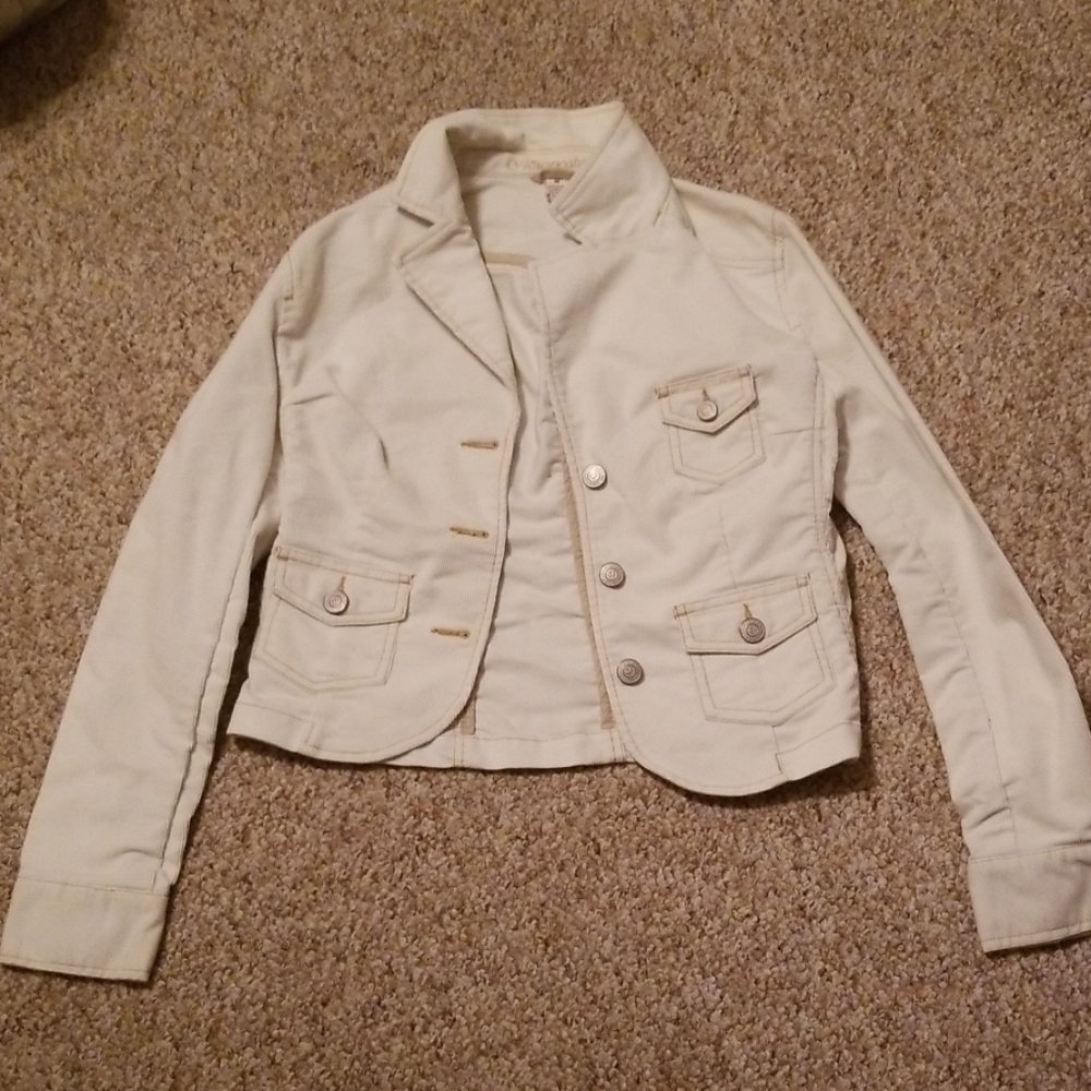 White corduroy jacket